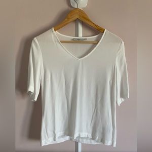 White crepe blouse